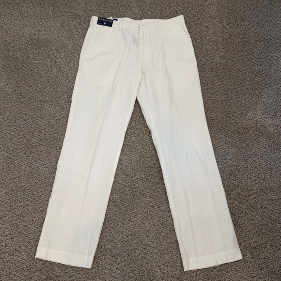 Ralph Lauren Other - Polo Ralph Lauren Baxter CRM Mens Chinos Cream White Cotton Pants 36x34 NWT